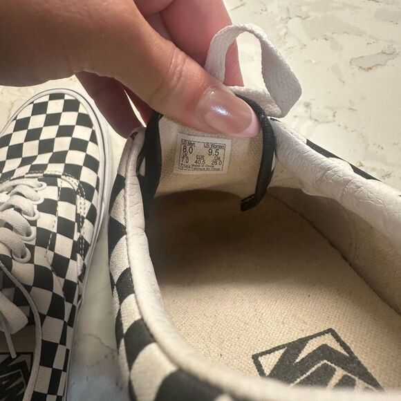 Men’s Checkered Vans - Picture 7 of 7